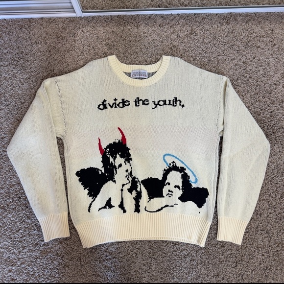 Divide the Youth Angel Sweater - Picture 1 of 9